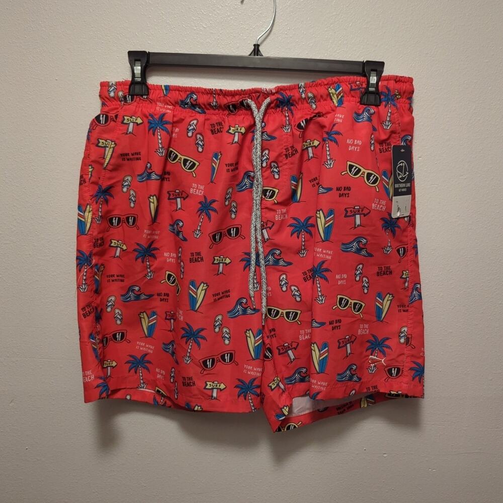 NWT Southern Lure Swim Trunks Sz XL
